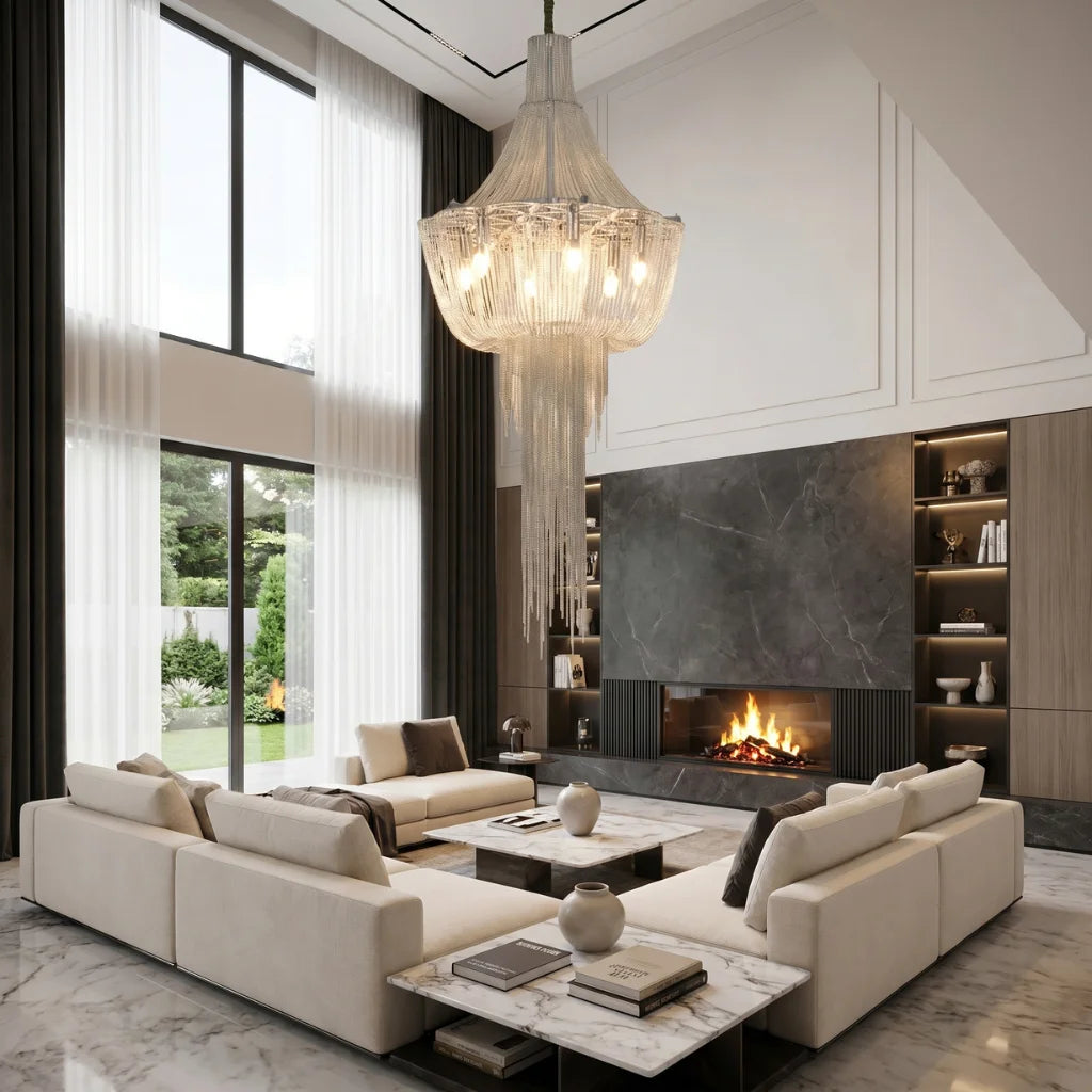 Contemporary chandelier lighting fixture for luxury home decor