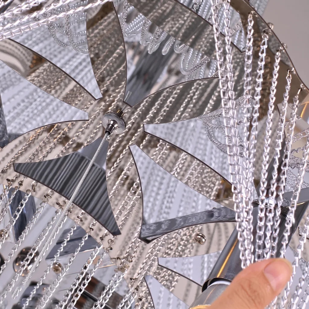 Luxury ceiling chandelier for upscale American home interiors
