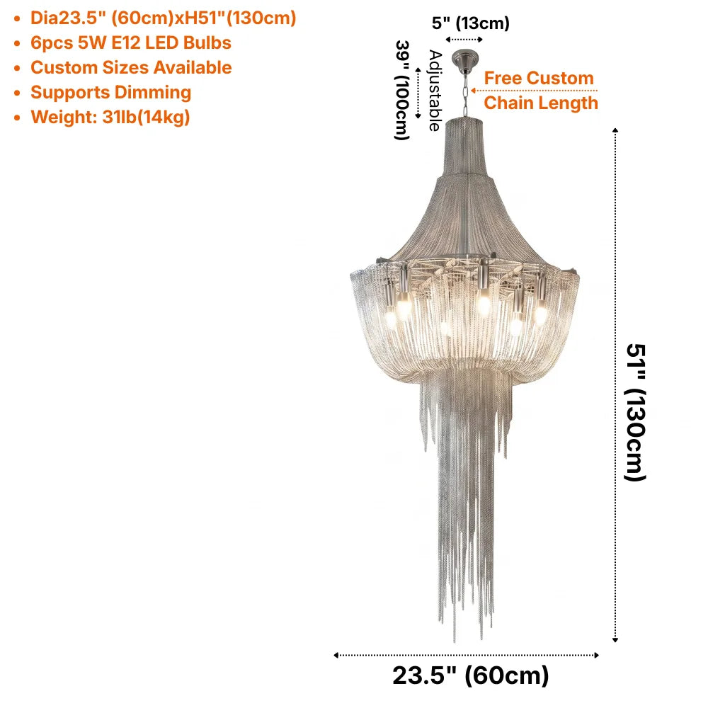 YOOGEE luxury crystal chandelier for modern dining room lighting