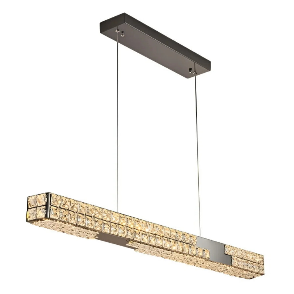 Kira Black Linear Chandelier