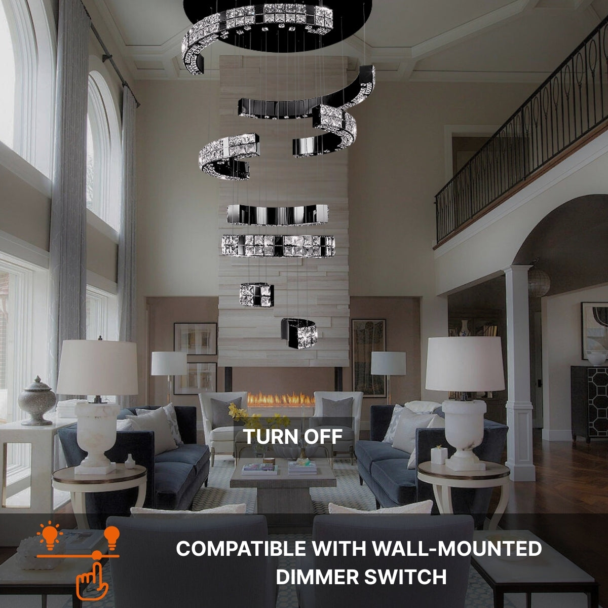 large chandeliers for high ceiling