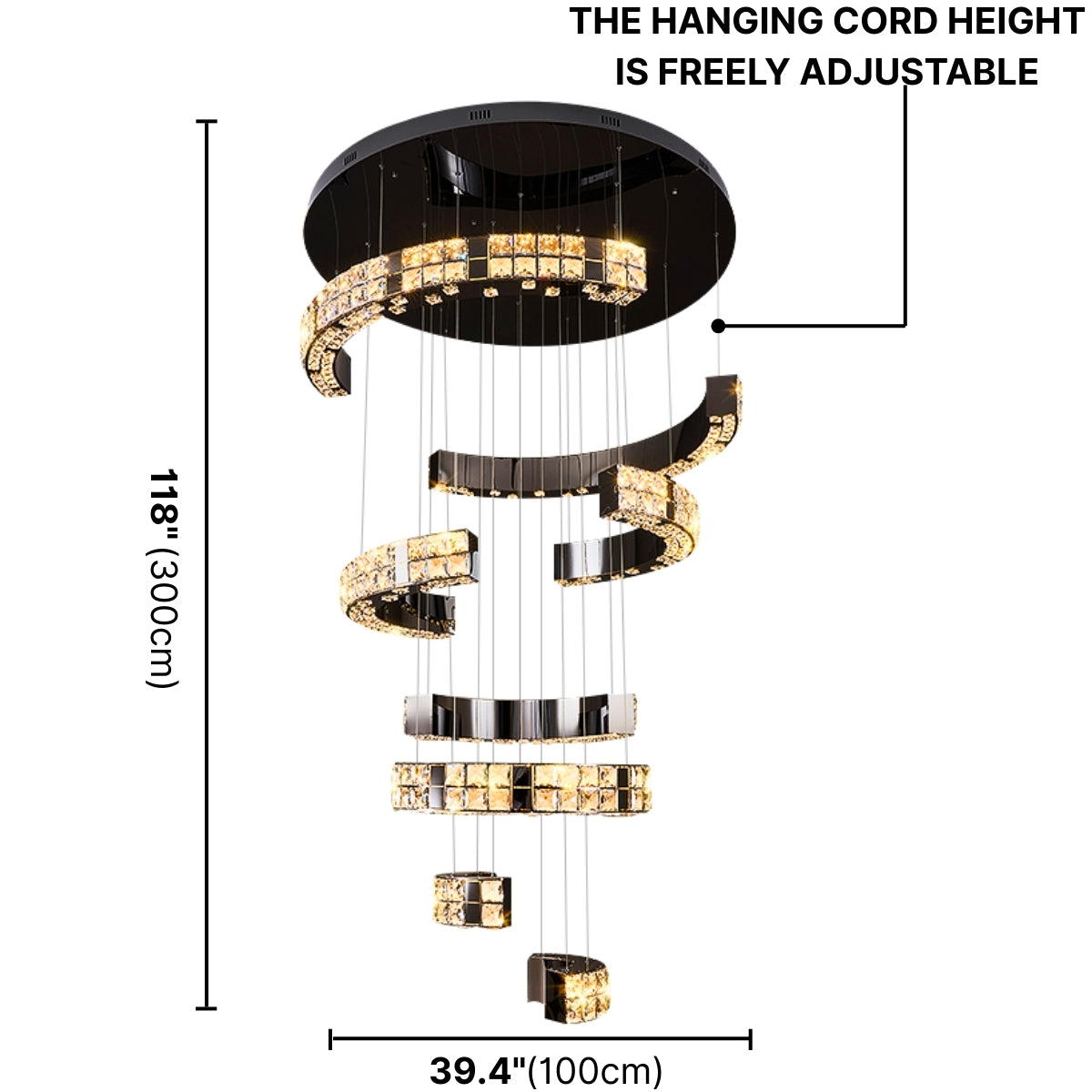 large chandeliers for high ceiling