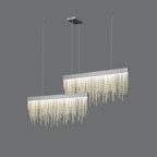 chrome crystal chandelier