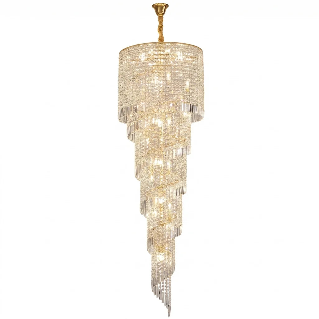 Large staircase chandelier
