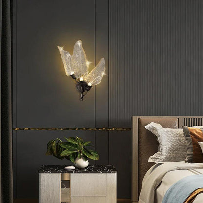 Leaf Sconce-Acrylic Leaf LED Wall Lamp With Dimmable