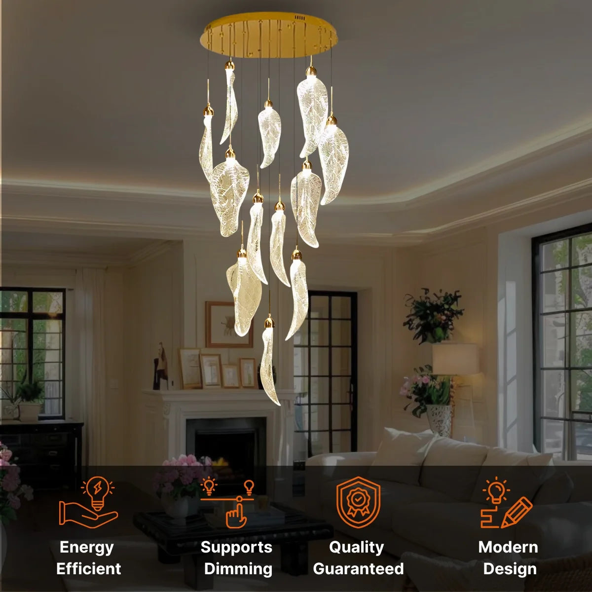 Leaf Chandelier