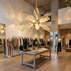 Leaf pendant lights