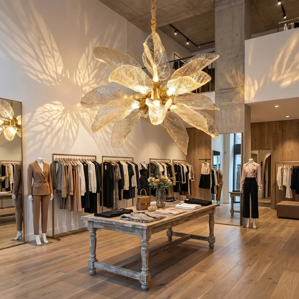 Leaf pendant lights