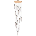 modern large staircase chandelier