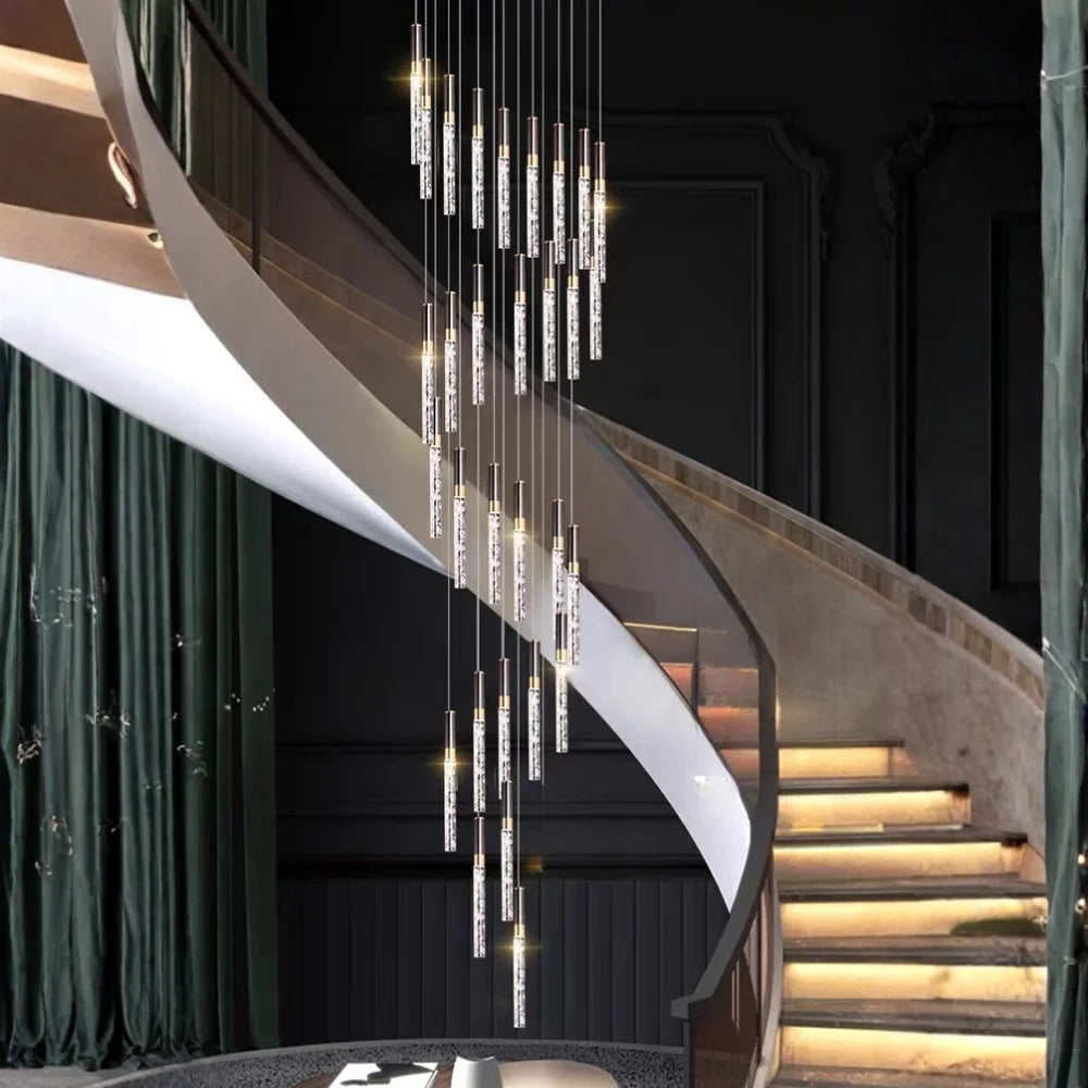 Luxury chandelier for high ceiling living room