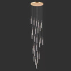 25 lights long staircase chandelier