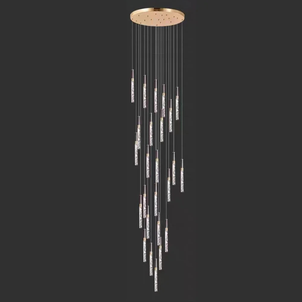25 lights long staircase chandelier
