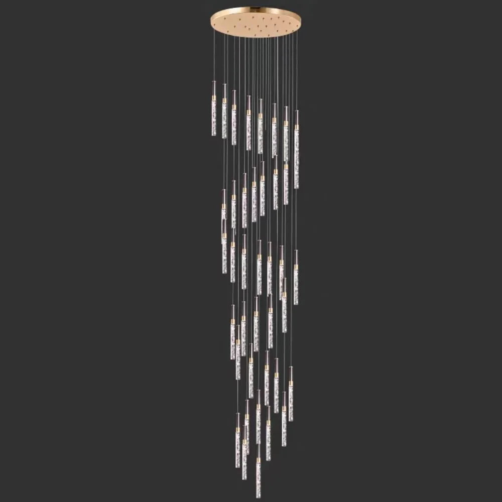 40 lights long staircase chandelier