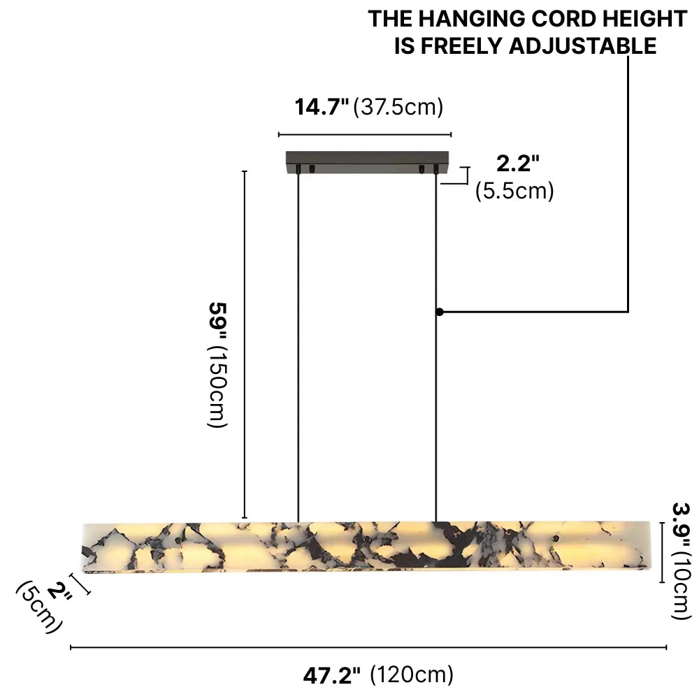 linear pendant light