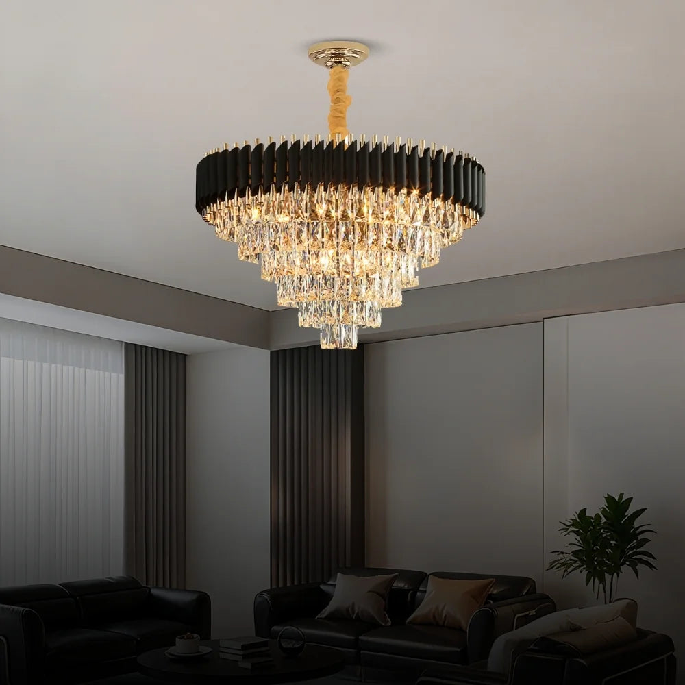 Living room crystal light fixtures