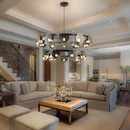 living room large hanging lamp