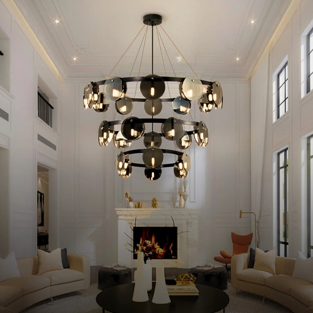 living room large hanging lamp