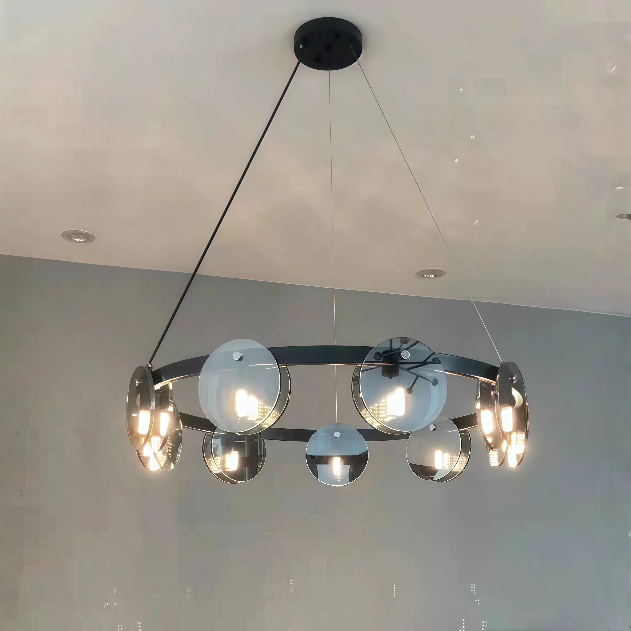 modern black chandelier lighting