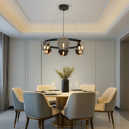 dining room glass chandelier