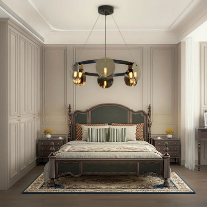 bedroom glass chandelier