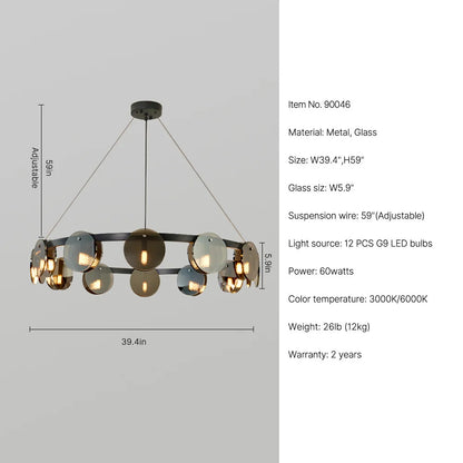 round chandelier