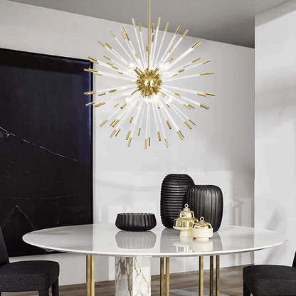 Lumi Chandelier-Gold Creative Design Glass Chandelier For Living Room