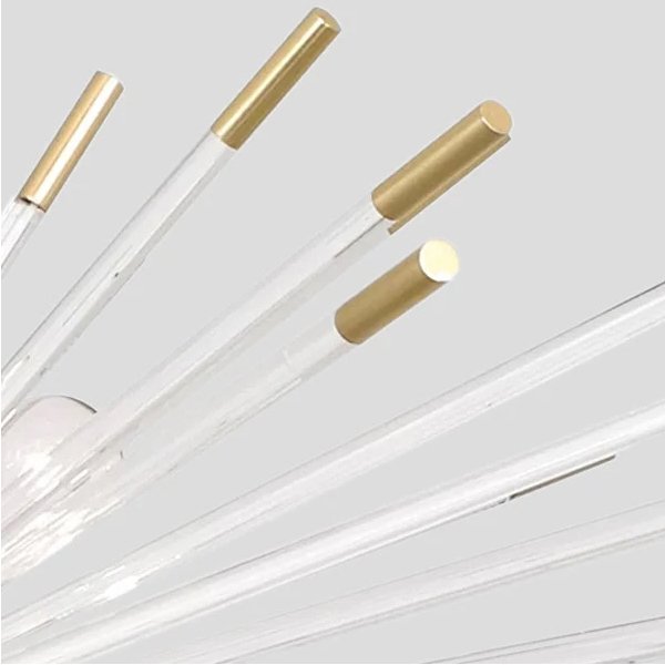 Lumi Chandelier-Gold Creative Design Glass Chandelier For Living Room