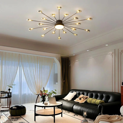 living room flush mount chandelier