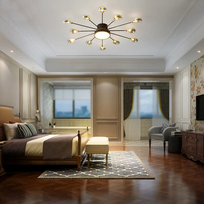 bedroom flush mount chandelier