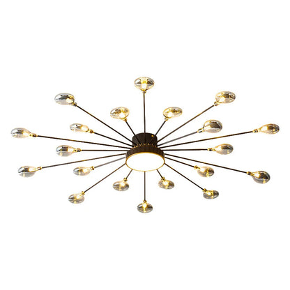 modern flush mount chandelier