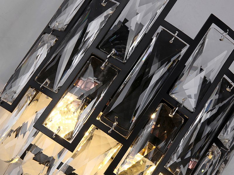 Luxor Sconce - Modern Home Decor Crystal Wall Lamp For Bedroom Detail