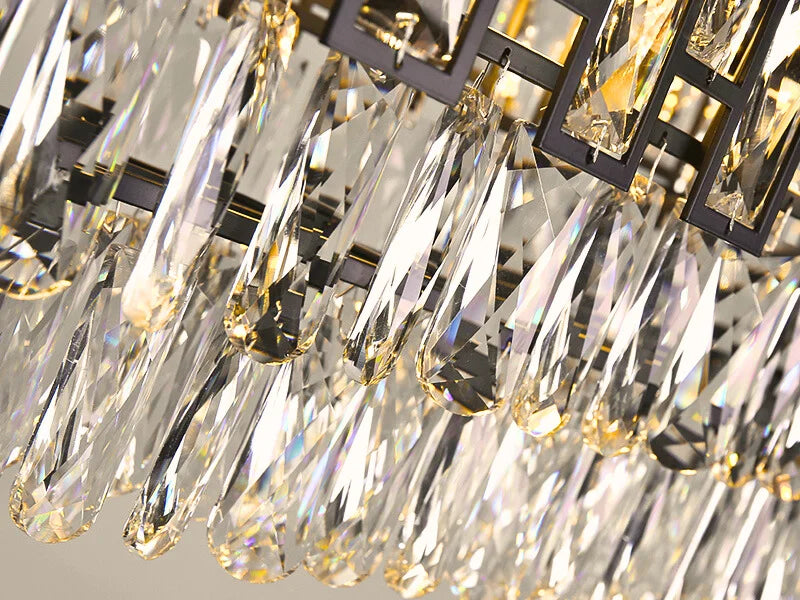 black chandelier dining room