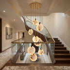 Marble Entryway Chandelier