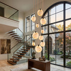 Marble Entryway Chandelier