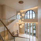 Marble Entryway Chandelier