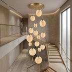 Marble Entryway Chandelier