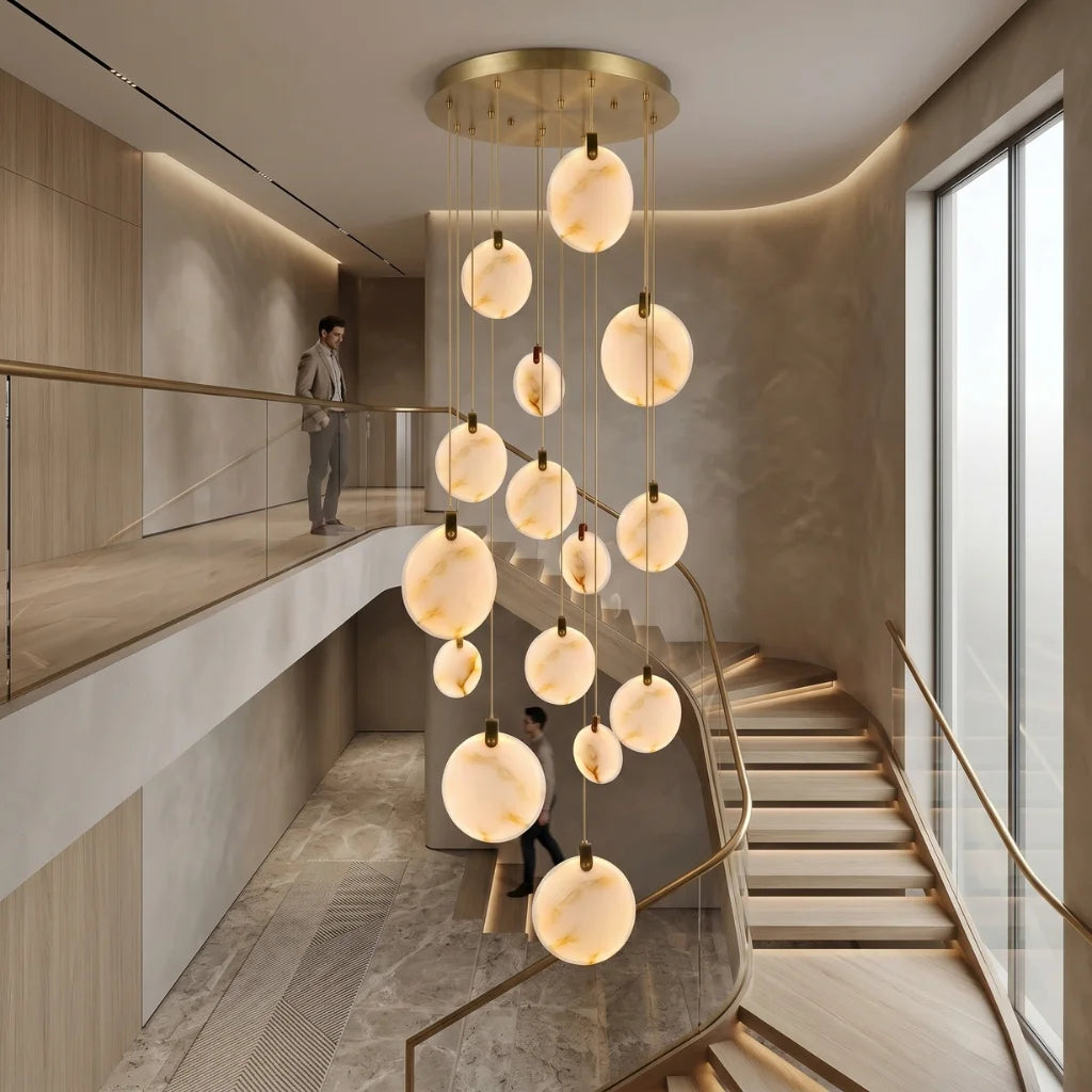 Marble Entryway Chandelier