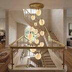 Marble Entryway Chandelier