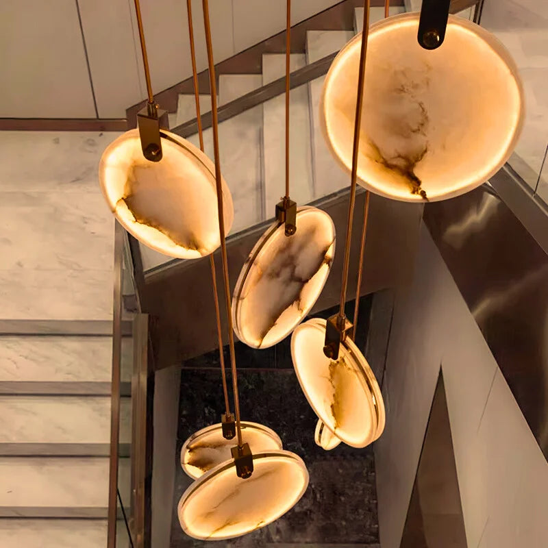 Marble Entryway Chandelier