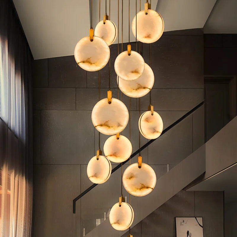 Marble Entryway Chandelier