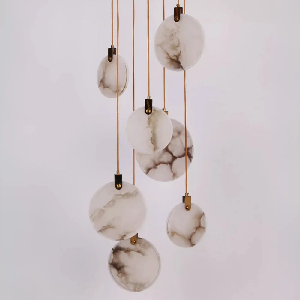 Marble Entryway Chandelier