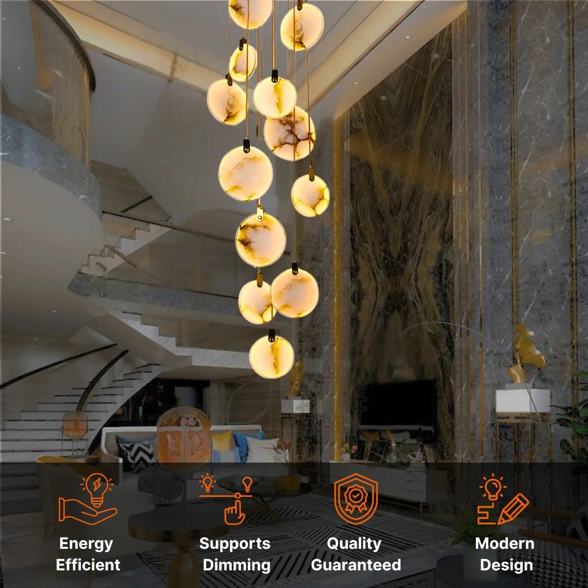Marble Chandelier
