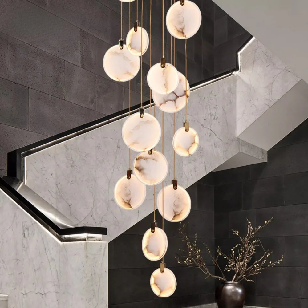 Marble Entryway Chandelier