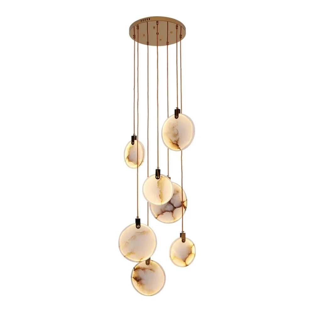 Marble Entryway Chandelier