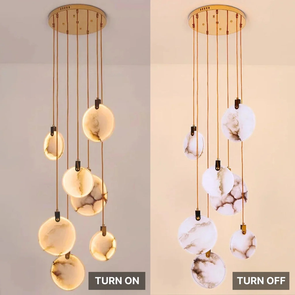 Marble Entryway Chandelier