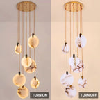 Marble Entryway Chandelier