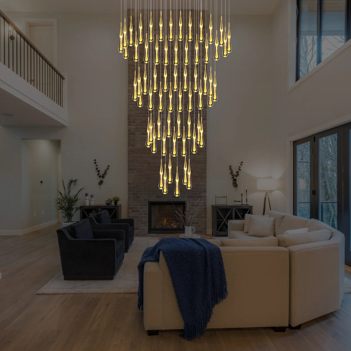 large chandelier crystal