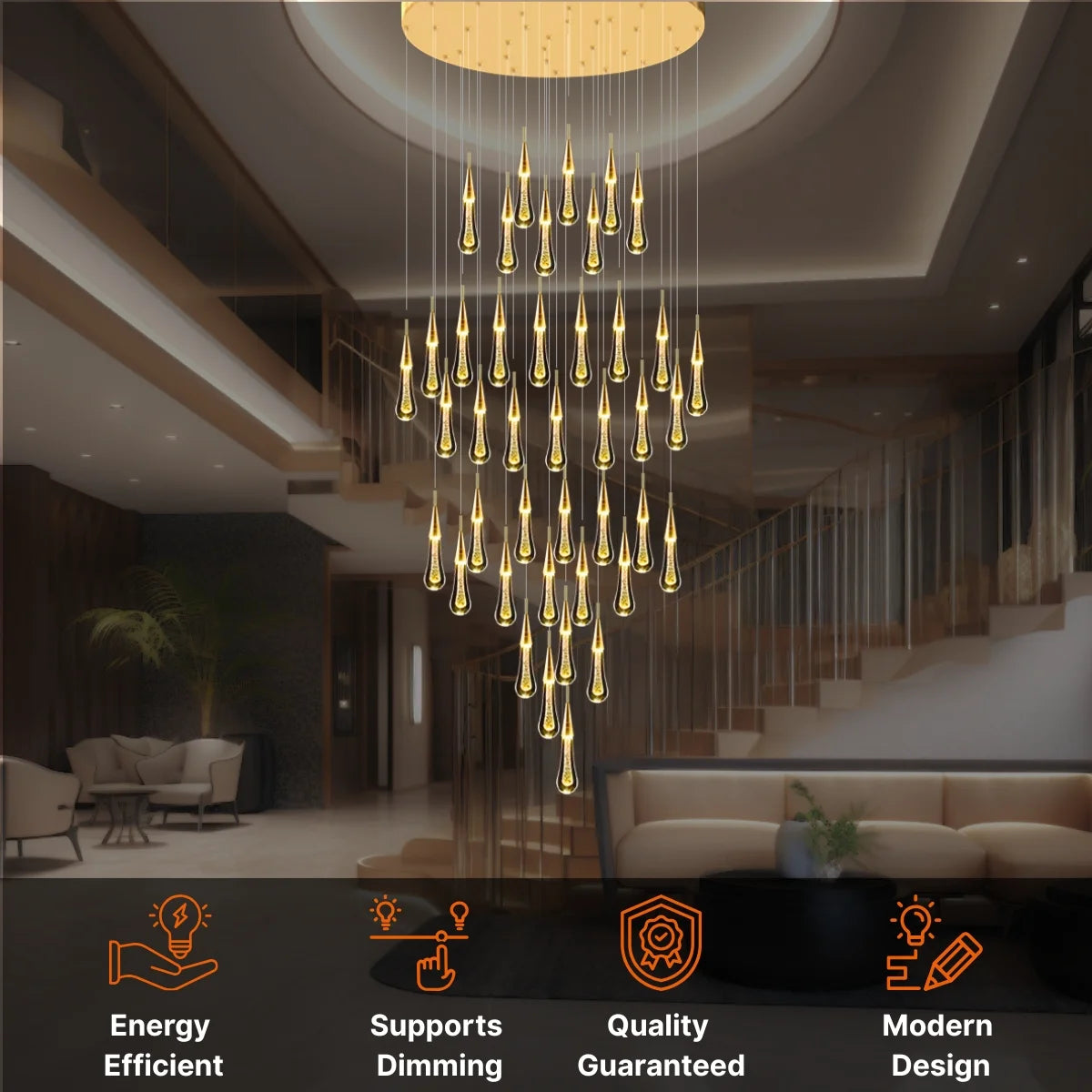 Meteors Chandelier
