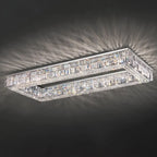 Mirror Modern Crystal LED Ceiling Light for Living Room