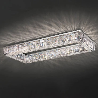Mirror Modern Crystal LED Ceiling Light for Living Room